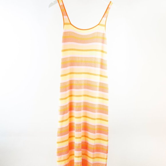 Solid & Striped Kimberly Technicolor Mosaic Sorbet Striped Maxi Dress - Picture 3 of 8